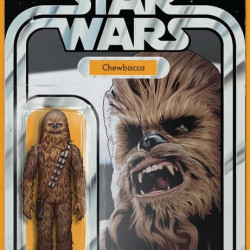 STAR WARS ISSUE 4 - CHRISTOPHER ACTION FIGURE VARIANT COVER - CHEWBACCA