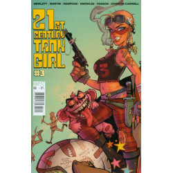 21st CENTURY TANK GIRL ISSUE 3 - FIRST 1st PRINT - HEWLETT / MARTIN TITAN COMICS
