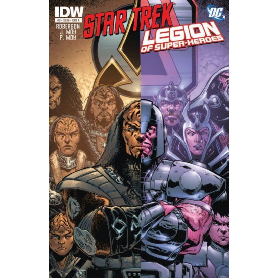 STAR TREK / LEGION OF SUPERHEROES - COMPLETE SET ISSUES 1 2 3 4 5 6 - IDW COMICS