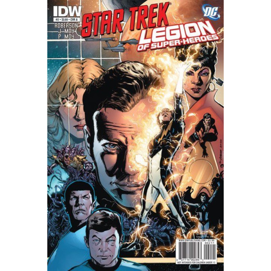 STAR TREK / LEGION OF SUPERHEROES - COMPLETE SET ISSUES 1 2 3 4 5 6 - IDW COMICS