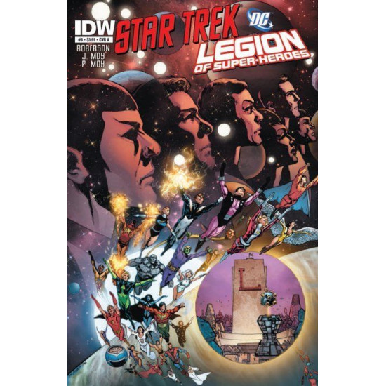 STAR TREK / LEGION OF SUPERHEROES - COMPLETE SET ISSUES 1 2 3 4 5 6 - IDW COMICS
