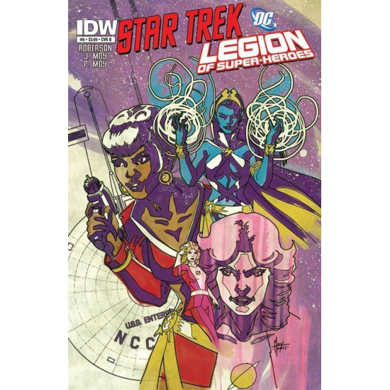 STAR TREK / LEGION OF SUPERHEROES - COMPLETE SET ISSUES 1 2 3 4 5 6 - IDW COMICS