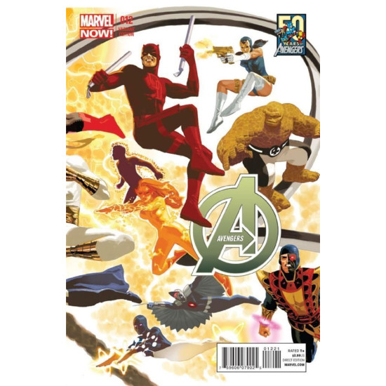 AVENGERS ISSUE 12 - 50 YEARS OF AVENGERS VARIANT COVER - HICKMAN MARVEL NOW