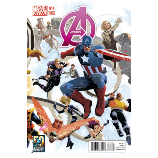 AVENGERS ISSUE 14 - 50 YEARS OF AVENGERS VARIANT COVER - HICKMAN MARVEL NOW