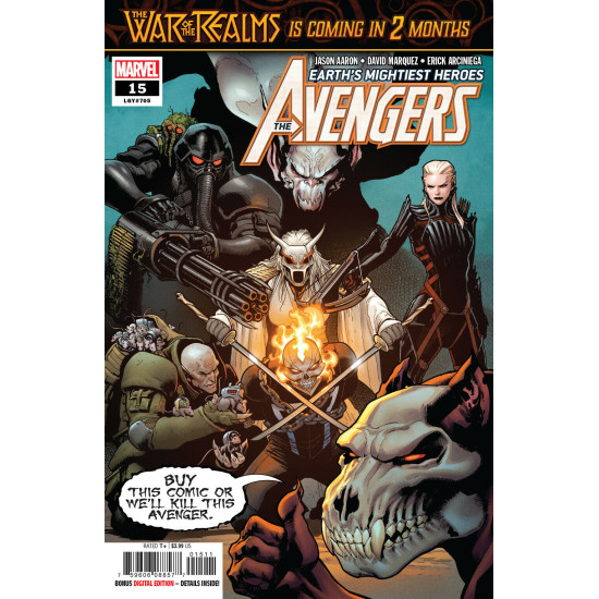 AVENGERS ISSUE 15 - FIRST 1st PRINT AARON - MARVEL COMICS