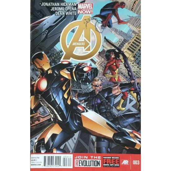AVENGERS ISSUE 3 - FIRST 1st PRINT MARVEL NOW - HICKMAN MARVEL COMICS
