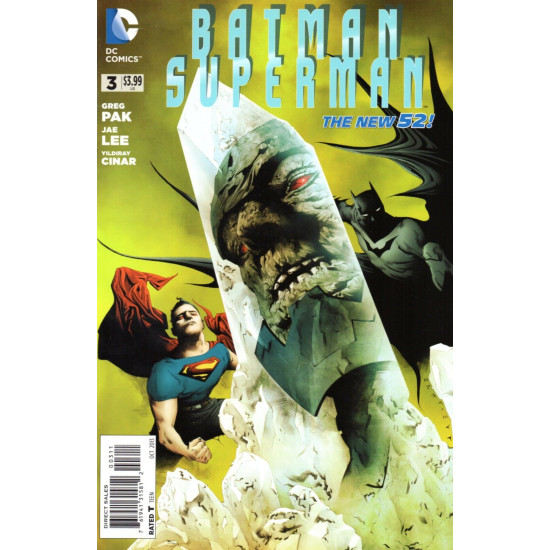 BATMAN / SUPERMAN ISSUE 3 - FIRST 1st PRINT JAE LEE - DC COMICS NEW 52