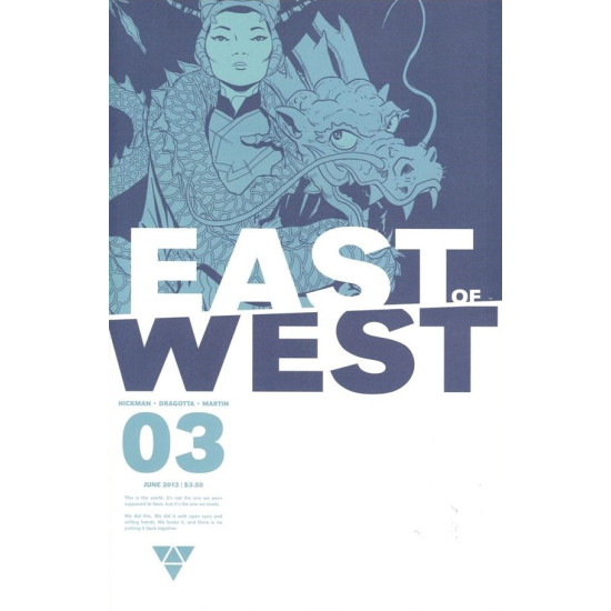 EAST OF WEST ISSUE 3 - FIRST 1st PRINT HICKMAN - IMAGE COMICS