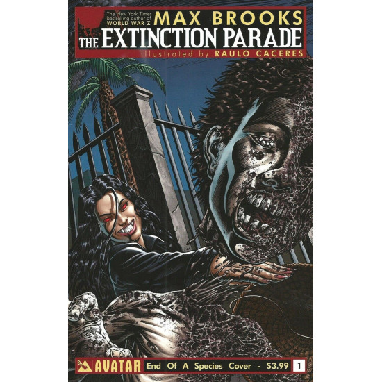 THE EXTINCTION PARADE ISSUE 1 - END OF A SPECIES VARIANT COVER - MAX BROOKS AVATAR COMICS