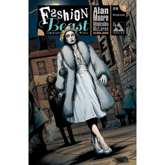 FASHION BEAST ISSUE 1 - WRAPAROUND VARIANT ALAN MOORE & MALCOLM McCLAREN - AVATAR COMICS