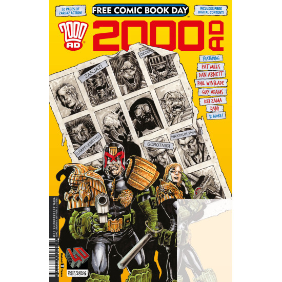 2000AD FCBD 2017 ISSUE - JUDGE DREDD - REBELLION COMICS