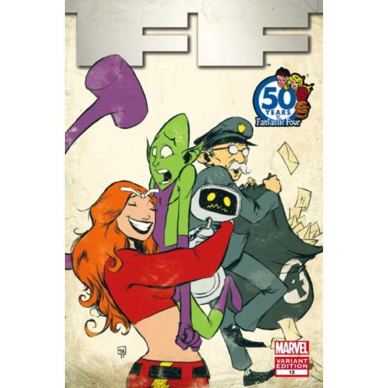 FF ISSUE 12 - 50th ANNIVERSARY FANTASTIC FOUR YOUNG VARIANT COVER