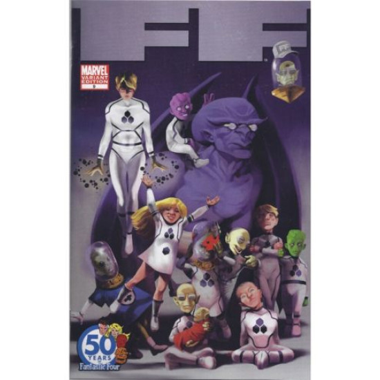 FF ISSUE 9 - PERGER 50th ANNIVERSARY FANTASTIC FOUR VARIANT COVER