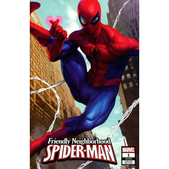 FRIENDLY NEIGHBORHOOD SPIDER-MAN ISSUE 1 - FIRST 1st PRINT ARTGERM VARIANT - MARVEL COMICS