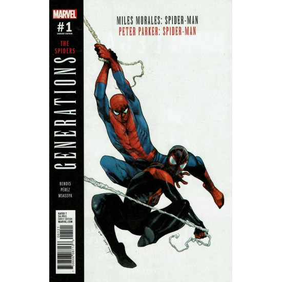 GENERATIONS : THE SPIDERS ISSUE 1 - FIRST 1st PRINT COIPEL VARIANT - PARKER MORALES
