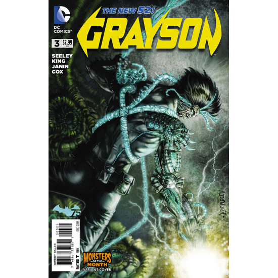 GRAYSON ISSUE 3 - FIRST 1st PRINT - DC NEW 52 MONSTERS VARIANT