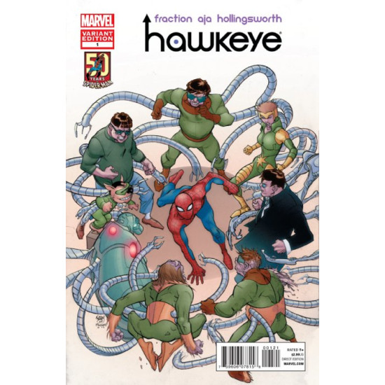 HAWKEYE ISSUE 1 - FIRST 1st PRINT - FRACTION ASM SPIDER-MAN VARIANT