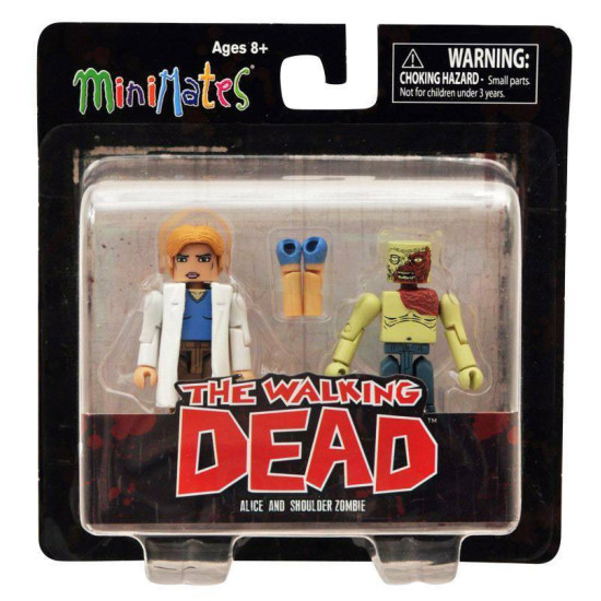 THE WALKING DEAD SERIES 4 ALICE AND SHOULDER ZOMBIE MINIMATES - DIAMOND SELECT TOYS