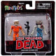THE WALKING DEAD SERIES 3 PRISON HERSHEL AND FARMER ZOMBIE MINIMATES - DIAMOND SELECT TOYS