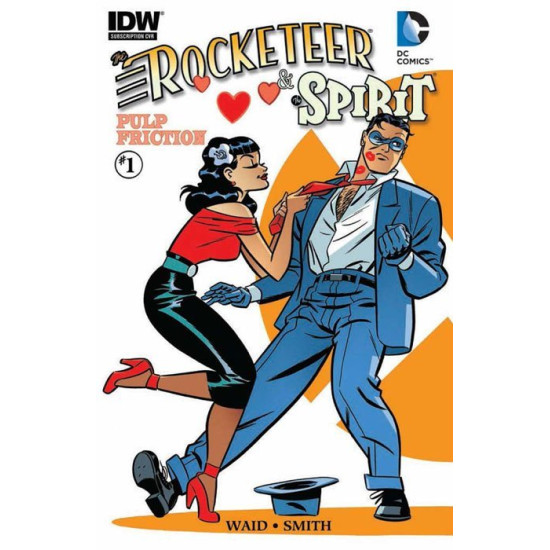 THE ROCKETEER AND THE SPIRIT : PULP FRICTION ISSUE 1 - SUBSCRIPTION VARIANT COVER - IDW COMICS