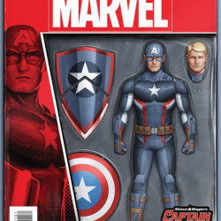 STEVE ROGERS : CAPTAIN AMERICA ISSUE 1 - ACTION FIGURE VARIANT COVER