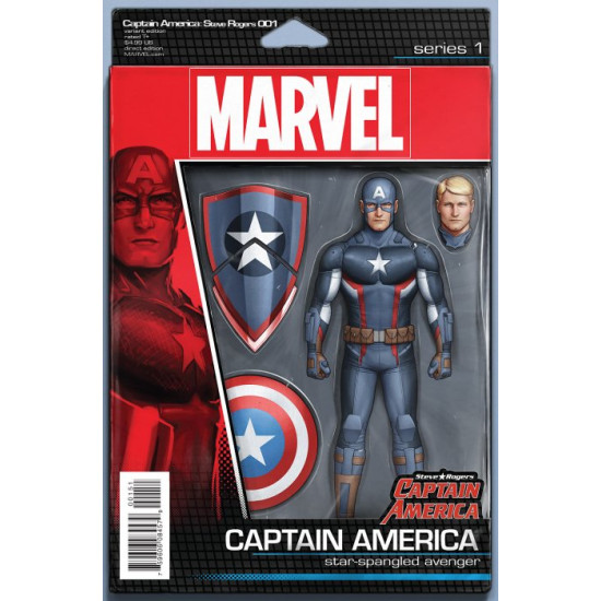 STEVE ROGERS : CAPTAIN AMERICA ISSUE 1 - ACTION FIGURE VARIANT COVER