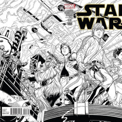 STAR WARS ISSUE 1 - MARVEL COMICS - RARE JOE QUESADA 1:500 SKETCH VARIANT