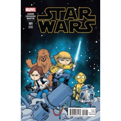 STAR WARS ISSUE 1 - MARVEL COMICS - SKOTTIE YOUNG RETAILER BABY VARIANT COVER!