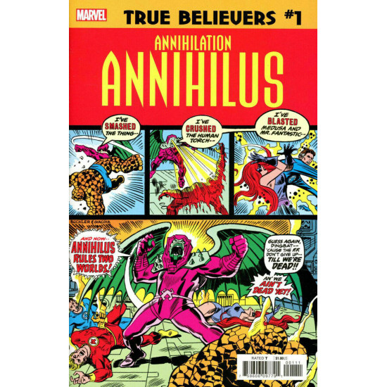TRUE BELIEVERS - ANNIHILATION : ANNIHILUS ISSUE 1 - MARVEL COMICS FF REPRINT
