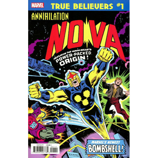TRUE BELIEVERS - ANNIHILATION : NOVA ISSUE 1 - MARVEL COMICS REPRINT