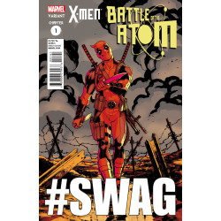 X-MEN ISSUE 1 - BATTLE OF THE ATOM DEADPOOL VARIANT COVER - BENDIS MARVEL COMICS