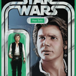 STAR WARS ISSUE 2 - CHRISTOPHER ACTION FIGURE VARIANT COVER - HAN SOLO