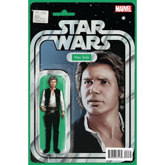 STAR WARS ISSUE 2 - CHRISTOPHER ACTION FIGURE VARIANT COVER - HAN SOLO